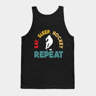 Eat Sleep Ice Hockey Repeat Tank Top